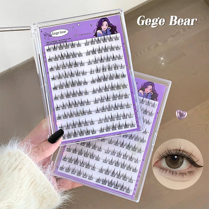 Gegebear Large-capacity Glue-free False Eyelashes Sunflower Natural Thick C Curling Segmented Eyelashes Suitable For Daily Use