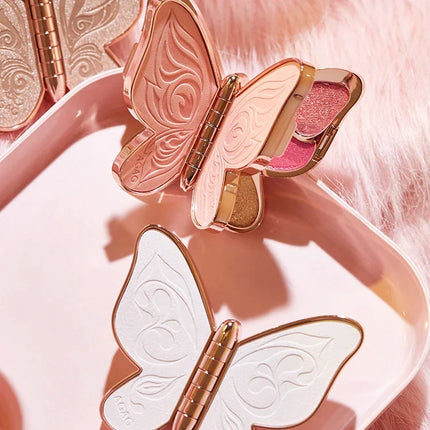 Butterfly Eye Shadow Six Color Eyeshadow Palette Easy to Color Glitter Matte Makeup Make-up For Women Korean Cosmetics Makeup