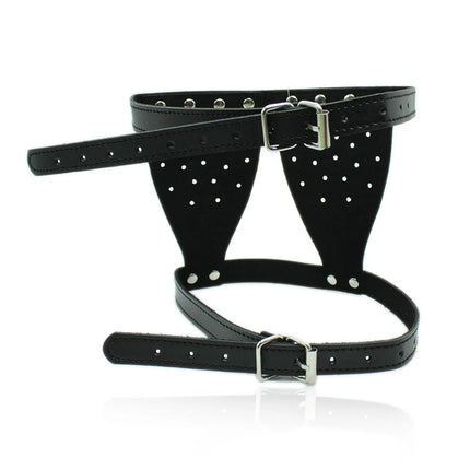 PU Leather Eye Mask Men Role Play Restraint Blindfold Masquerade Halloween Cosplay Costume Accessory