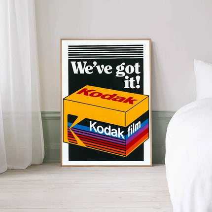 Retro Fashion K-KodakS Self-adhesive Art Poster Retro Kraft Paper Sticker DIY Room Bar Cafe Stickers Wall Painting