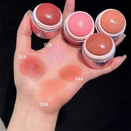 Creamy Pink Red Blush Stick Soft Face Blusher Cream Korean Makeup Peach Cheek Tint Brightening Apricot Contouring Rouge Cosmetic