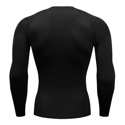 Compression T Shirts Men Spring Long Sleeve Sportswear Training Exercise T-shirt Elastic Quick Dry Sport Tops Gym Workout Shirts