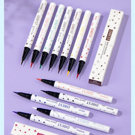 1Pc Quickily Drying Colorful Eyeliners Pencil Eyes Cosmetics Matte Liquid Eyeliners Waterproof Lasting White Sweatproof  Make Up