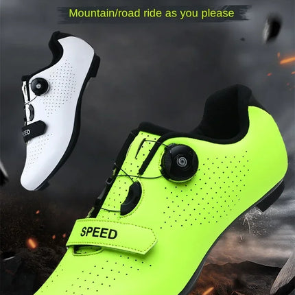 Professional Sneakers Men Ultralight  Cycling Shoes SPD Luminous Road Bike Shoes Self-Locking Bicycle  Cleat Shoes