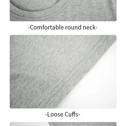 imakokoni original applique pure cotton gray T-shirt pullover short-sleeved shirt casual loose large size summer female 223602