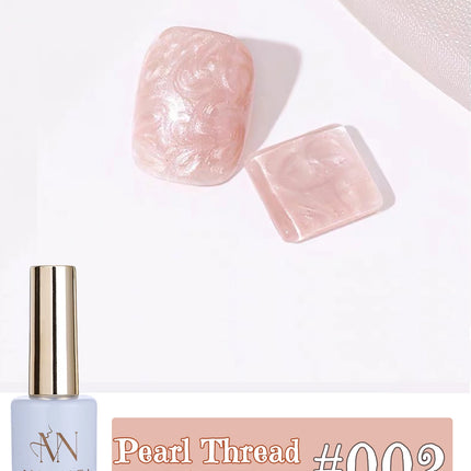 MIANEL 12ML Mother-of-Pearl Mermaid Shimmer Thread Gel Polish 2026 Spring-Summer Collection Fine Glitter Aurora Pearl Nail Art