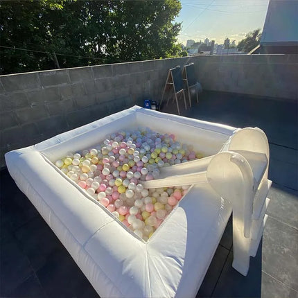 3x3M White Kids Inflatable Ball Pool Pit for Wedding Party Toddler Birthday Party Popular Bouncy Castle Tools Balls Storage