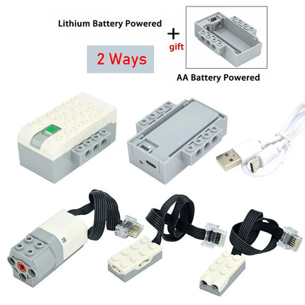 Electric PF Parts Toy Set Fit for Wedo 45300 Hub and WeDo 2.0 Software Fit for MEDIUM MOTORS 21980 45303 Toys Leduo