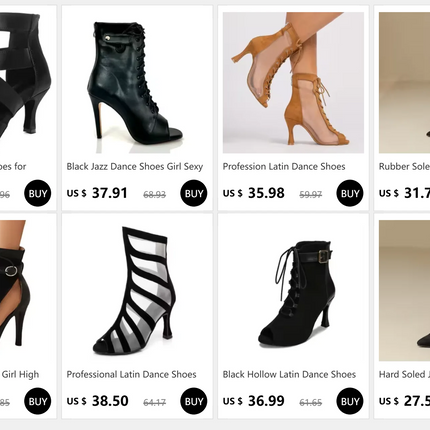 Profession Latin Dance Shoes Woman Suede Mesh Ventilation Ballroom Salsa Boots for Girls Soft Bottom Practice Jazz Latin Boots