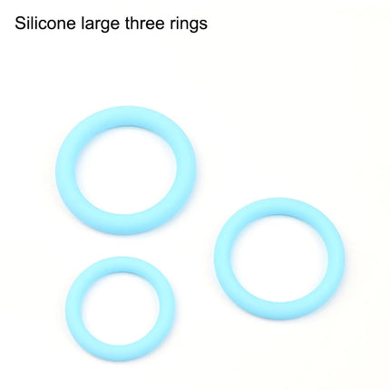 3/6Pcs Silicone Lock Ring for Men Ejaculation Delay Screw Eye Penis Ring Foreskin Hindrance Adult Sexual Health Product