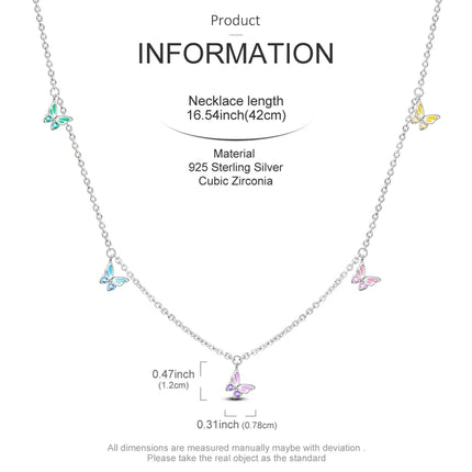 925 Sterling Silver Necklace Dreamcatcher Painting Plate Butterfly Necklace Fit Original Charms Fine Jewelry DIY Women Fashion