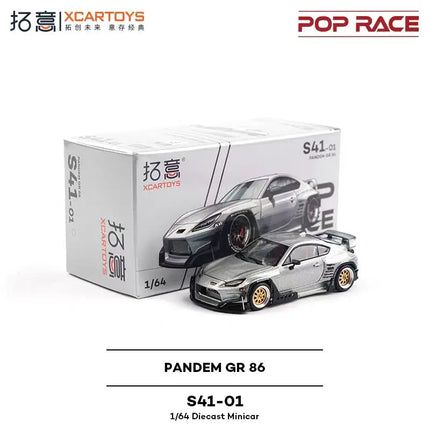 POP RACE 1:64  MAZDA RX7 RE AMEMIYA WIDE BODY Porsche 992 Stinger GTR Alloy Die-Casting Car Model Collection Gift