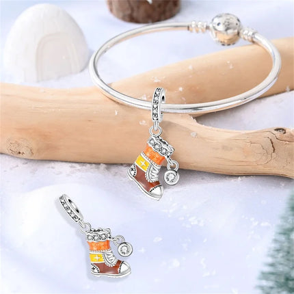 Original 925 Sterling Silver Charms Beads Cute Mushroom Unicorn Love Wings Pearl Charm for Bracelet Pendant Woman Girl Jewelry