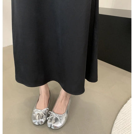 New Brand Women Flats Soft Ballet Shoes Slip On Loafers Soft Moccasins Tabi Ninja Casual Shoes Mujer Ladies Shoes Bow Knot Mujer
