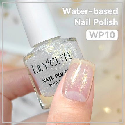 LILYCUTE 7ml Water-Based Nail Polish 40 Colors Long Lasting Quick Drying No Need of Lamp to Cure Nail Supplies For Nail Manicure