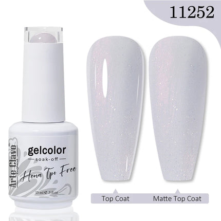 Arte Clavo Red Brown Gel Nail Polish 15ml Autumn Series Base Top Coat Soak Off UV Gel Semi Permanent Varnishes Design Nail Art