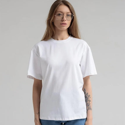 Botvotee 21 Colors Ins Fashion Summer Oversized Basic Solid T-Shirts for Women 100% Cotton White Black Pink T-shirt Casual Tops