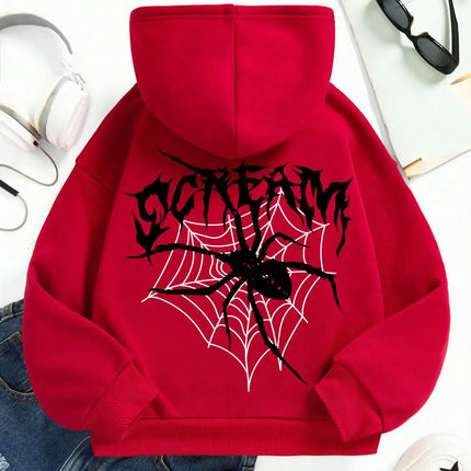 Tween Girl Children Hoodies Casual Comfortable Loose Long Sleeve Tops Sweatshirts Kids Cartoon Coat Autumn Winter Clothes
