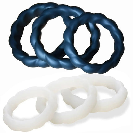 Silicone Penis Ring Ejaculation Delay Cock Rings Dick Erection Cockring Male Chastity Adult Sex Toys For Men Lock Sperm Trainer