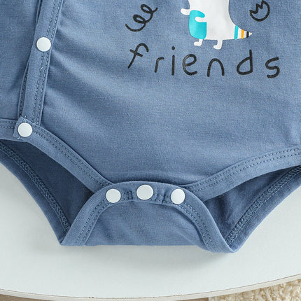 Baby  Boys/ Girls Cartoon Long Sleeve Rompers Cotton Unisex All Seasons Cute Bodysuits Infant Outfit Soft Comfort For Newborn