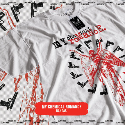 BANDAS MCR THE BLACK PARADE T-shirt Women Men Gothic Retro Oversized Y2k Street Short Sleeve Comfortable Cotton Harajuku Tees