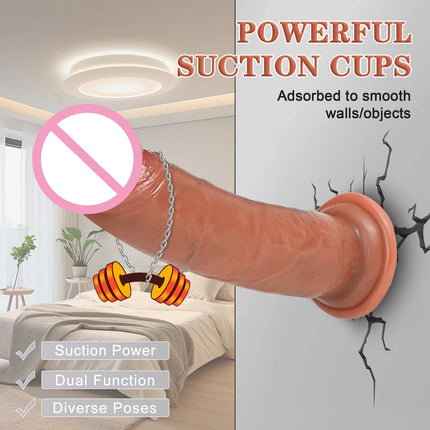 SML Realistic Big Dildo for Women Beginners Skin Sliding Foreskin Anal Vaginal Stimulation Penis Sex Toys Penis Suction Cup 18+
