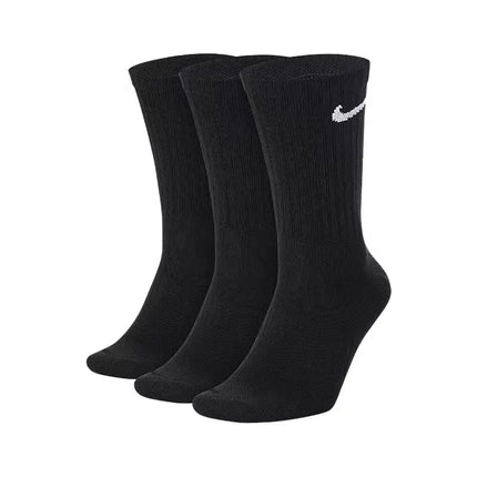 Nike Casual Cushioned Mid-Cut Basketball Socks Unisex Combo Pack White SX7667-100