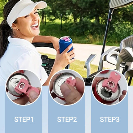 6/12PCS Easy Tab Opener&Drink Protector Coke Beverage Can Opener Plastic Simple Bottle Opener Sealing Dustproof Easy To Pull Can