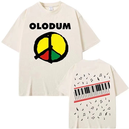 Piano Keyboard Music Notes T-shirt for Men Women Pianist Musician Graphic Tee Casual Cotton Short Sleeve Tops