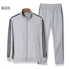 XL / Straight gray pants + gray coat
