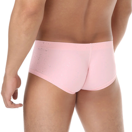 Underwear Men Panties Sexy Boxers Shorts Mens Sequin Bulge Pouch BoxerShorts Underpants Plus Size