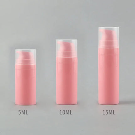10/20/50/100Pcs 5ml 10ml 15ml Travel Cream Pump Bottle Serum Refillable Bottle PP Airless Foundation Packaging Cosmetic JX50401