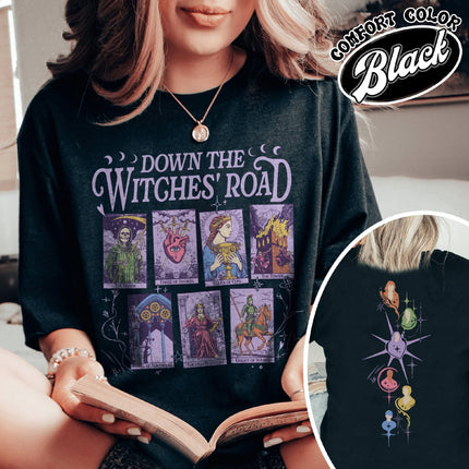Down The Witches Road Shirt, Wicca Green Witch Shirt, Down The Witches Road Tarot Cards Shirt, Witch Coven Shirt, All Along Shirt