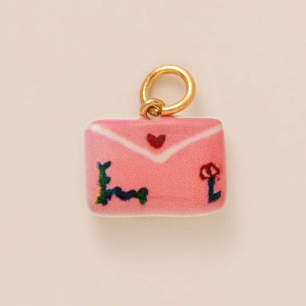 Flower Fruit Love Shell Drip Oil Printed Pendant Fashion Trend DIY Charms Jewelry Making Accessory