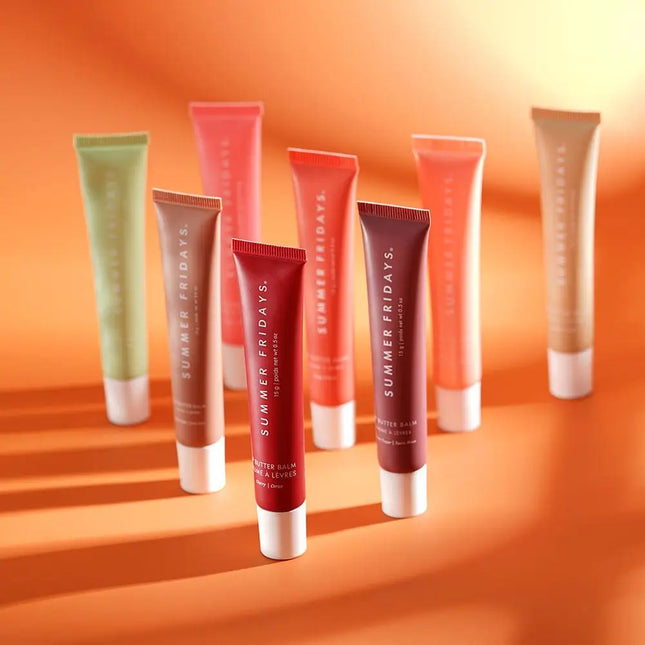 Summer Fridays Lip Balm Lipstick Moisturizing Glossy Smooth Soft Lips Cosmetics Sugar Vanilla Beige Sweet Mint Makeup Lip Care