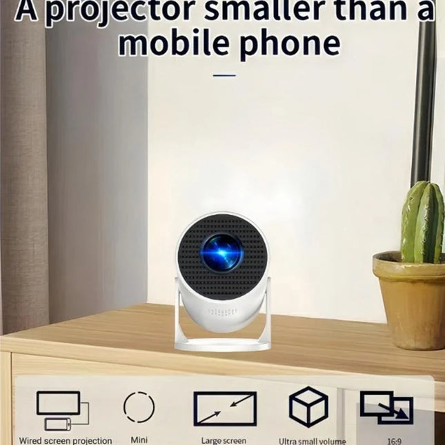 31BA Wireless WiFi Projector Portable Type C Charging Built In Speaker Auto Correction Screen Projection