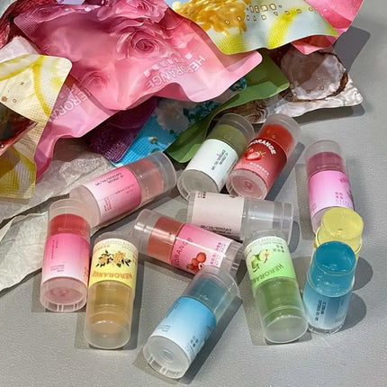Moisturizing Lip Balm Natural Plant Hydrating Soothing Anti Dryness Anti Crack Multi Fruity Jelly Fresh Daily Lip Care