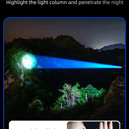 2025 New Philips SFL8168 3200 Lumen LED Flashlight 1000m Portable Powerful Bright Flashlights Camping Lamp for Outdoor Hiking