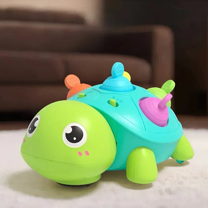 Crawling Turtle for Baby Early Educational Toy Obstacles Avoidance Kids Musical Turtle Toys with Lights Toddler Birthday Gifts
