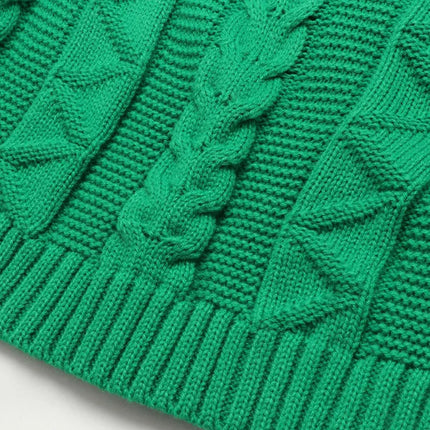 Mudkingdom Girls Boys Sweater Crewneck Cable Knit Pullover for Kids Winter Clothes Fall Long Sleeve Children Sweaters Solid