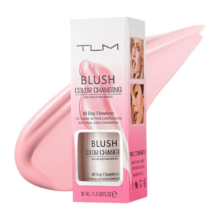 Warming Blush Liquid Foundation Temperature Color Changing Foundation, Naturally Blends Moisturizing Foundation Base Makeup 30ml