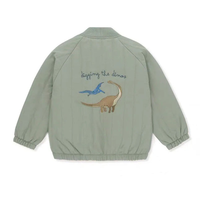 Toddler Baby Boy Girl Jackets Spring Autumn Long Sleeve Embroidery Fleece Cotton Kids Coats Outerwear Children Clothing
