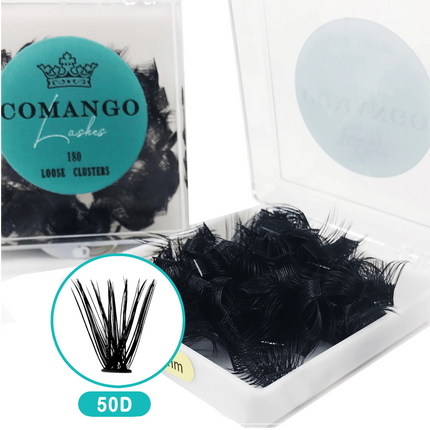 Cluster Lashes Individual Lashes Loose Fan Lash Extensions Lash Clusters C/D Curl 10/12/14/16/18mm DIY Eyelash Extensions