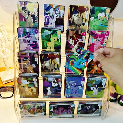 Card and greeting card transparent desktop storage rack assembly, star card flower shop gift shop storage display rack
