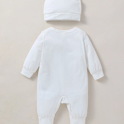 2Pcs Baby Boys/Girls All Seasons Long Sleeve Cute For Newborn 0-1Y Romper Unisex Jumpsuit O-neck Daily Wear Clothes