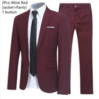 Claret 2-piece suit / Asian XXL (EU M)