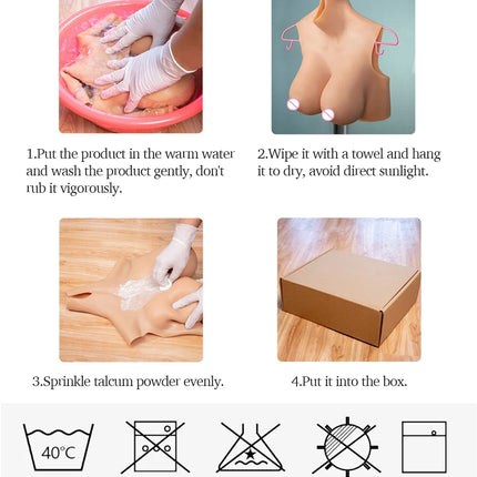 U-Charmmore DIY Inflatable Z Cup Realistic Fake Silicone Breast Forms Fake Huge Boobs Air Filliing for Crossdresser Transgender