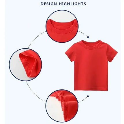 Star Kirbys Summer Short Sleeve Kid Cute T-shirt Colorful Tops Baby Cartoon Fashion Tee Kawaii Game Boy Girl Casual Clothes Gift