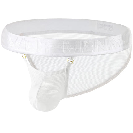 Men's Sexy Hollow Breathable Low-Waist Lingerie Mesh U Convex Big Penis Pouch Briefs Mini Micro Transparent See-Through Panties