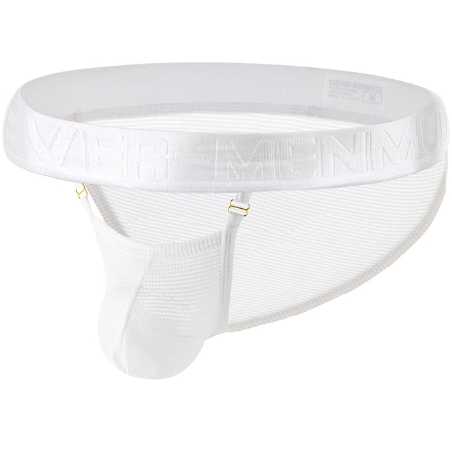 Men's Sexy Hollow Breathable Low-Waist Lingerie Mesh U Convex Big Penis Pouch Briefs Mini Micro Transparent See-Through Panties